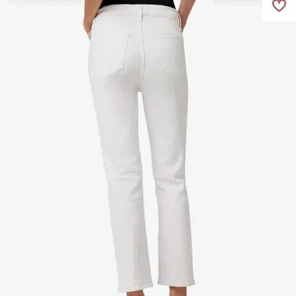 Joe's Jeans The Scout Mid Rise Slim Boyfriend Button-Fly Jeans, White, NEW w/Tag - Picture 3 of 5